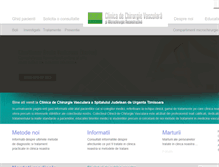 Tablet Screenshot of chirurgievasculara.ro